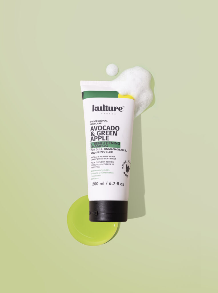 Kulture Canada Avocado & Green Apple Shampoo – Nourishing shampoo for strength, hydration, and healthy hair